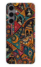 Folk Print Samsung S24 FE 5G Hard Case Back Cover by Casekaro