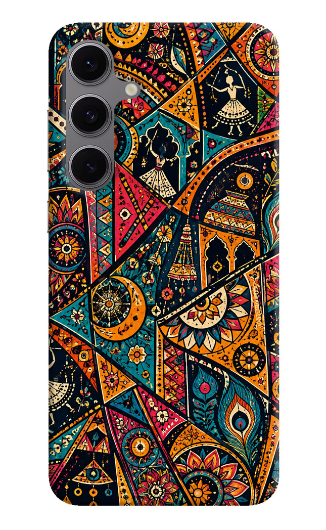 Folk Print Samsung S24 FE 5G Hard Case Back Cover by Casekaro