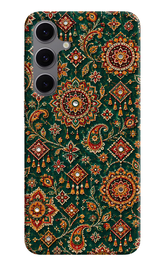 Green Pataka Samsung S24 FE 5G Hard Case Back Cover by Casekaro