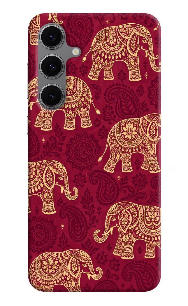 Maroon Elephant Samsung S24 FE 5G Hard Case Back Cover by Casekaro