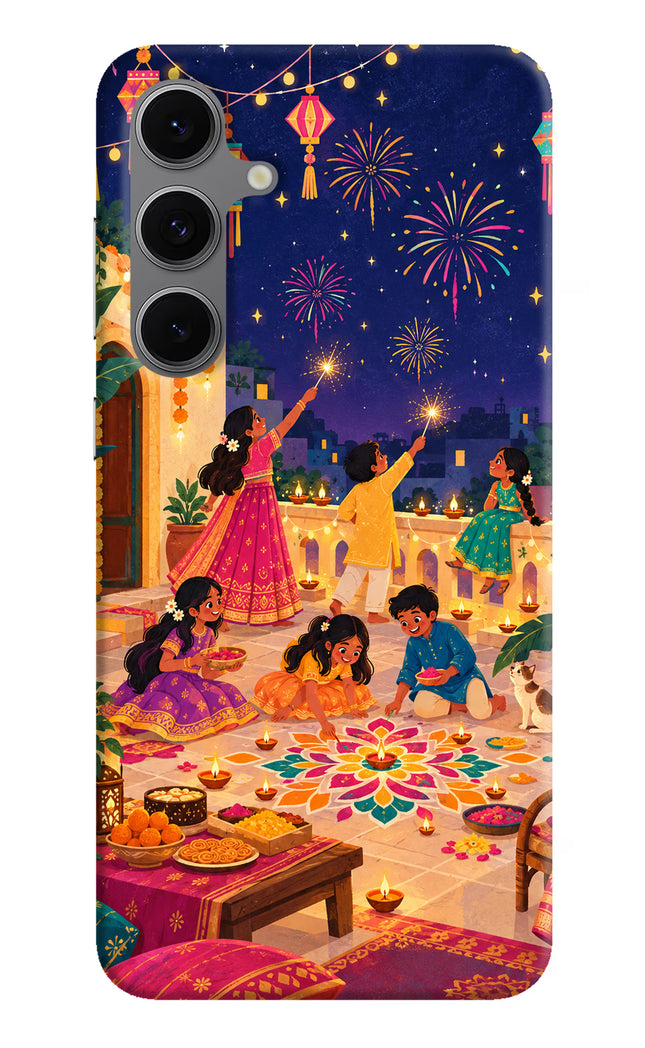 Diwali Night Samsung S24 FE 5G Hard Case Back Cover by Casekaro