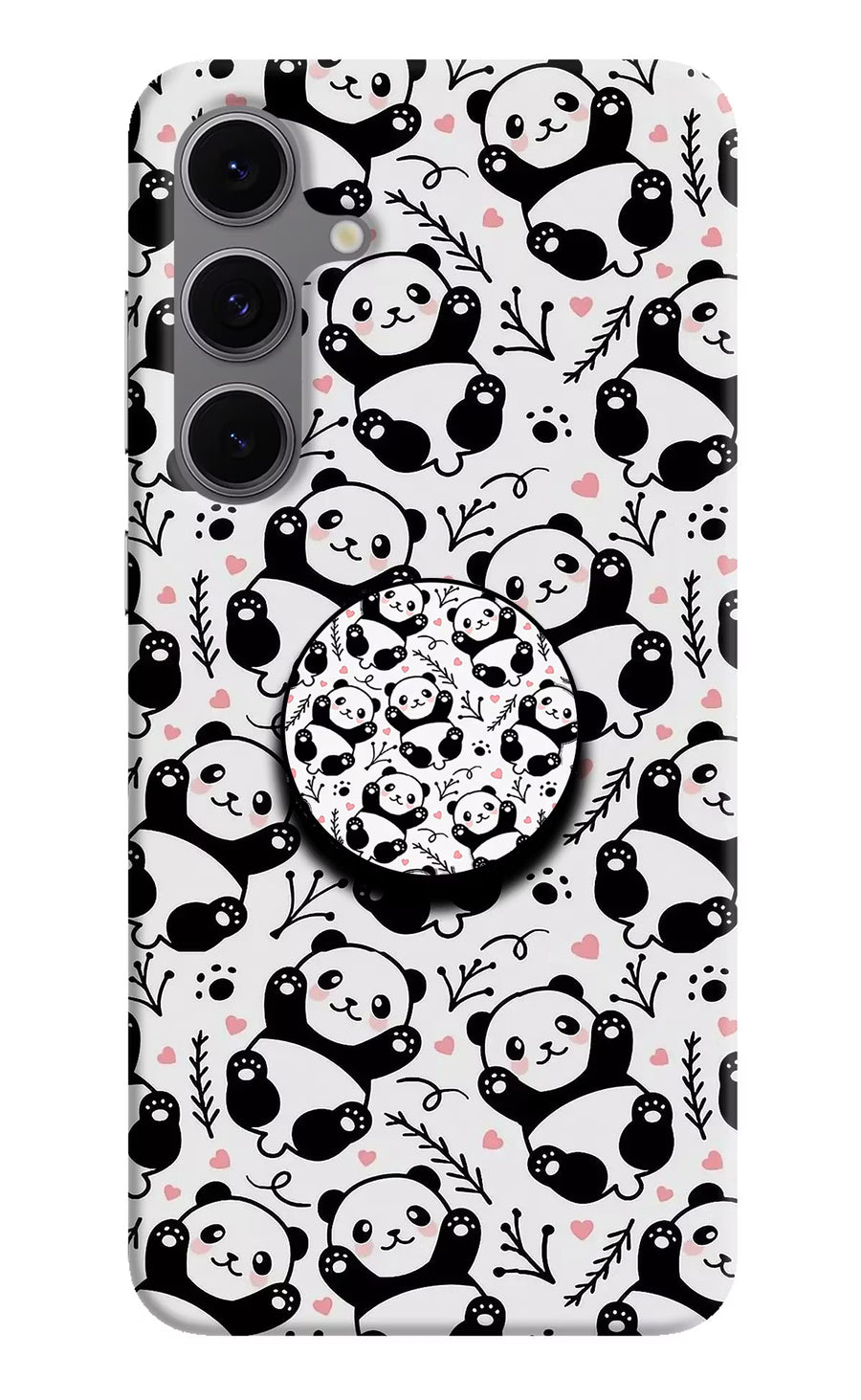 Cute Panda Samsung S24 FE 5G Pop Case, Hard case