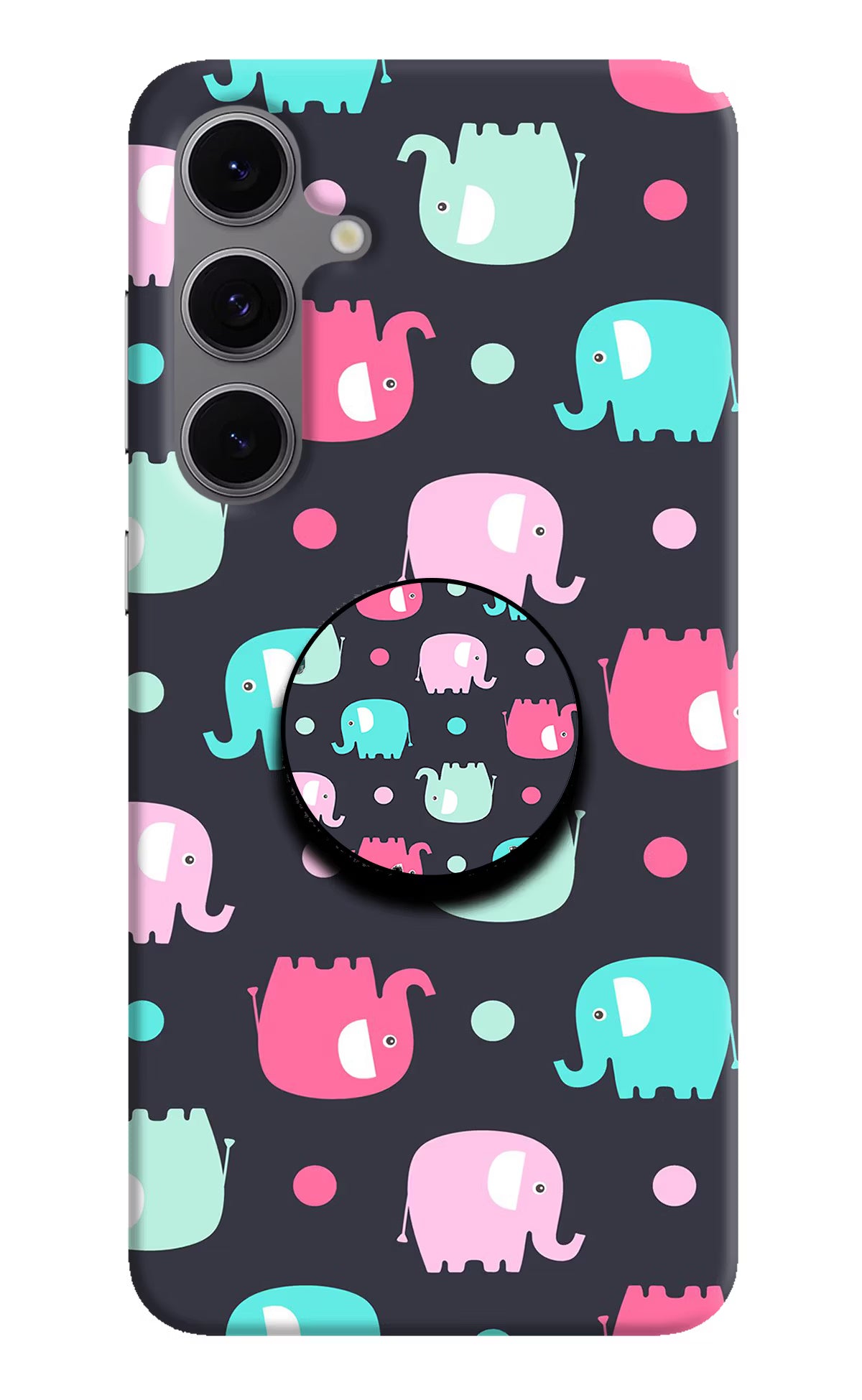 Baby Elephants Samsung S24 FE 5G Pop Case by Casekaro