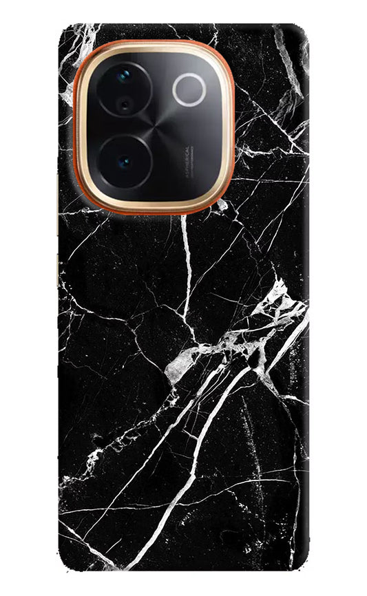 Black Marble Pattern Vivo T3 Pro 5G Hard Case Back Cover by Casekaro