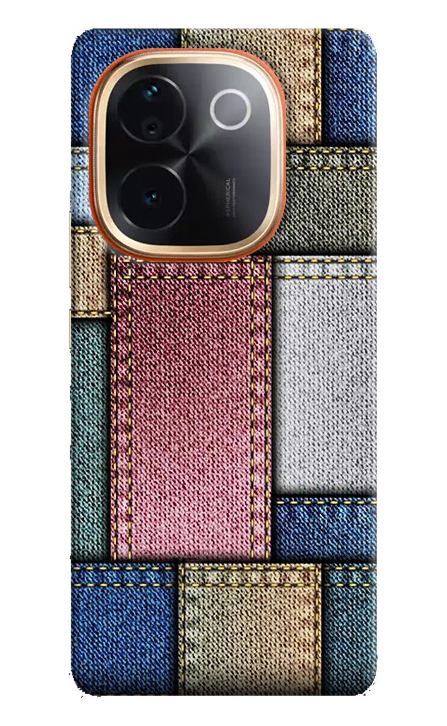 Multicolor Jeans Vivo T3 Pro 5G Back Cover, Hard case