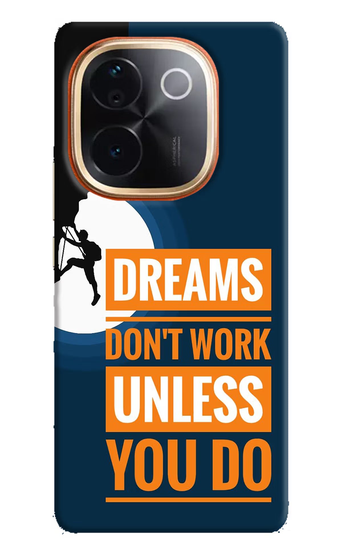 Dreams Don’T Work Unless You Do Vivo T3 Pro 5G Hard Case Back Cover by Casekaro