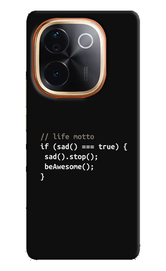 Life Motto Code Vivo T3 Pro 5G Hard Case Back Cover by Casekaro