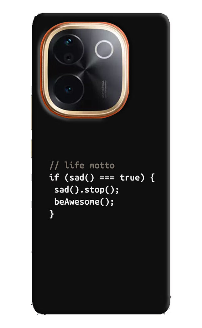 Life Motto Code Vivo T3 Pro 5G Hard Case Back Cover by Casekaro