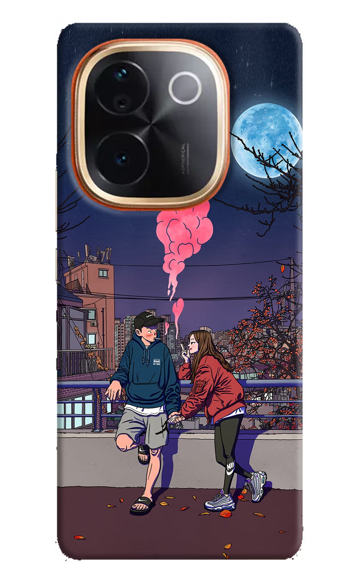 Chilling Couple Vivo T3 Pro 5G Hard Case Back Cover by Casekaro