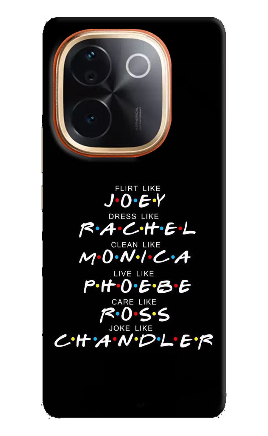 FRIENDS Character Vivo T3 Pro 5G Back Cover, Hard case