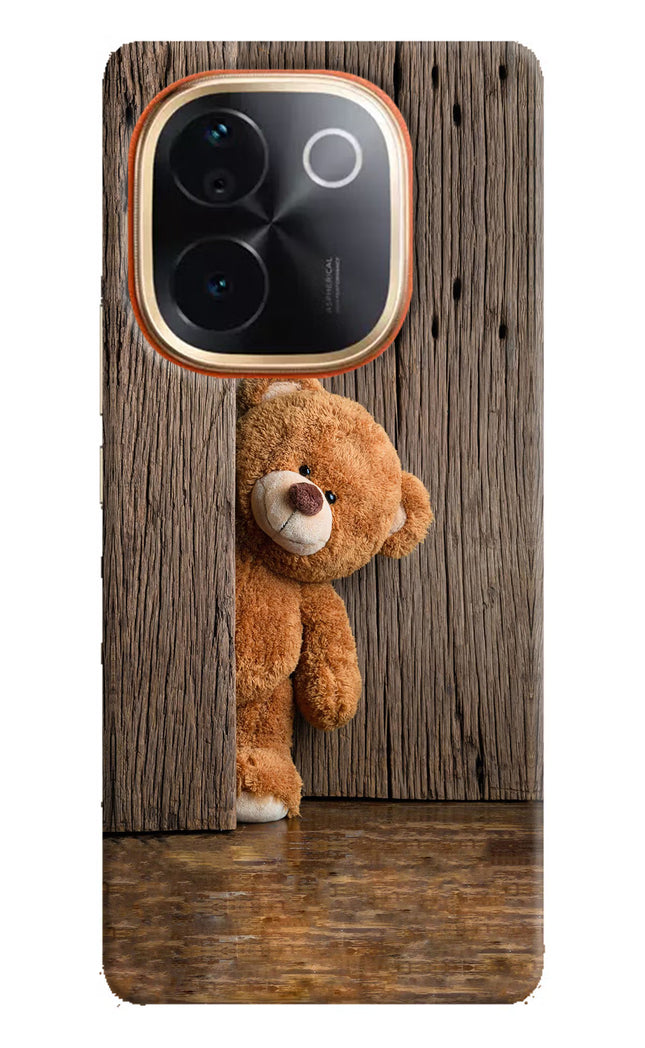Teddy Wooden Vivo T3 Pro 5G Hard Case Back Cover by Casekaro