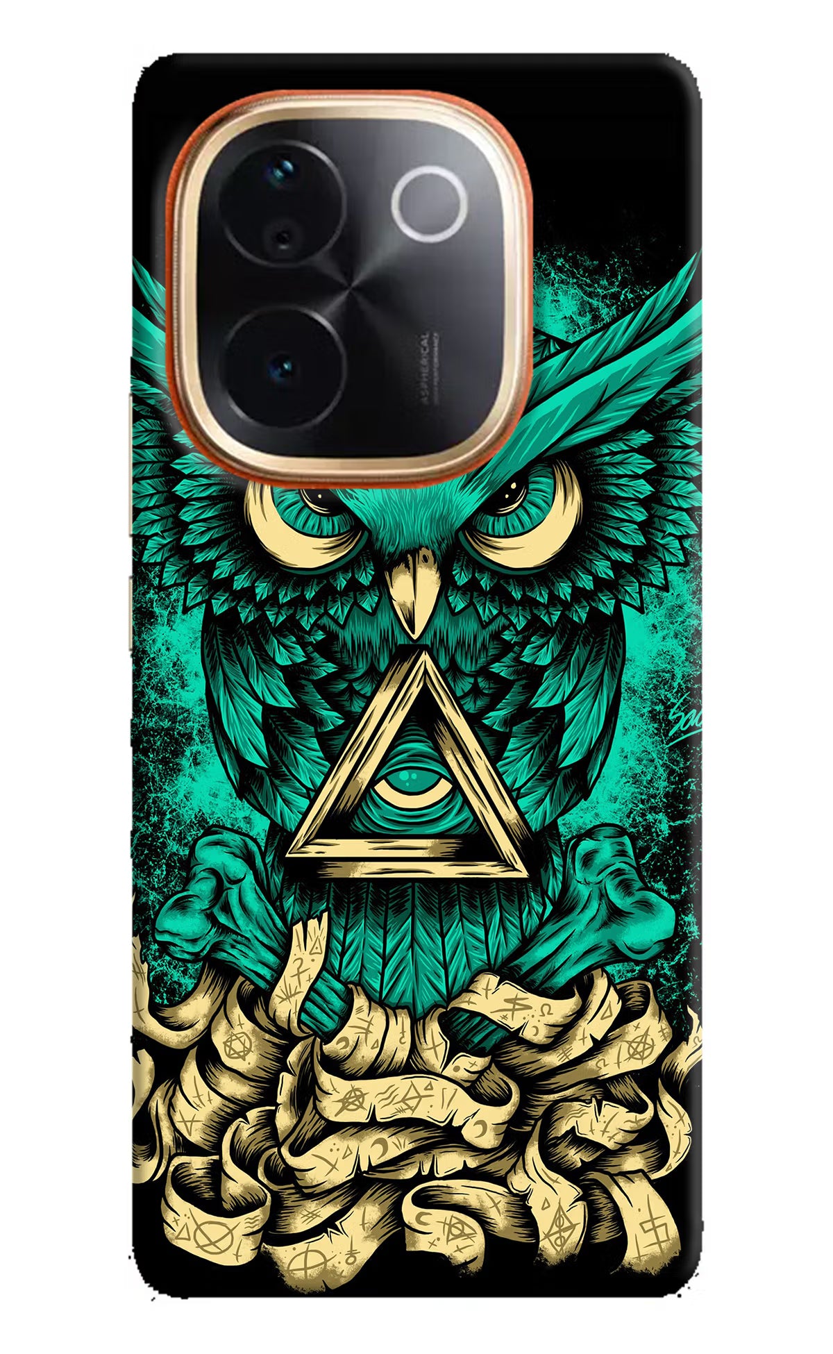 Green Owl Vivo T3 Pro 5G Hard Case Back Cover by Casekaro