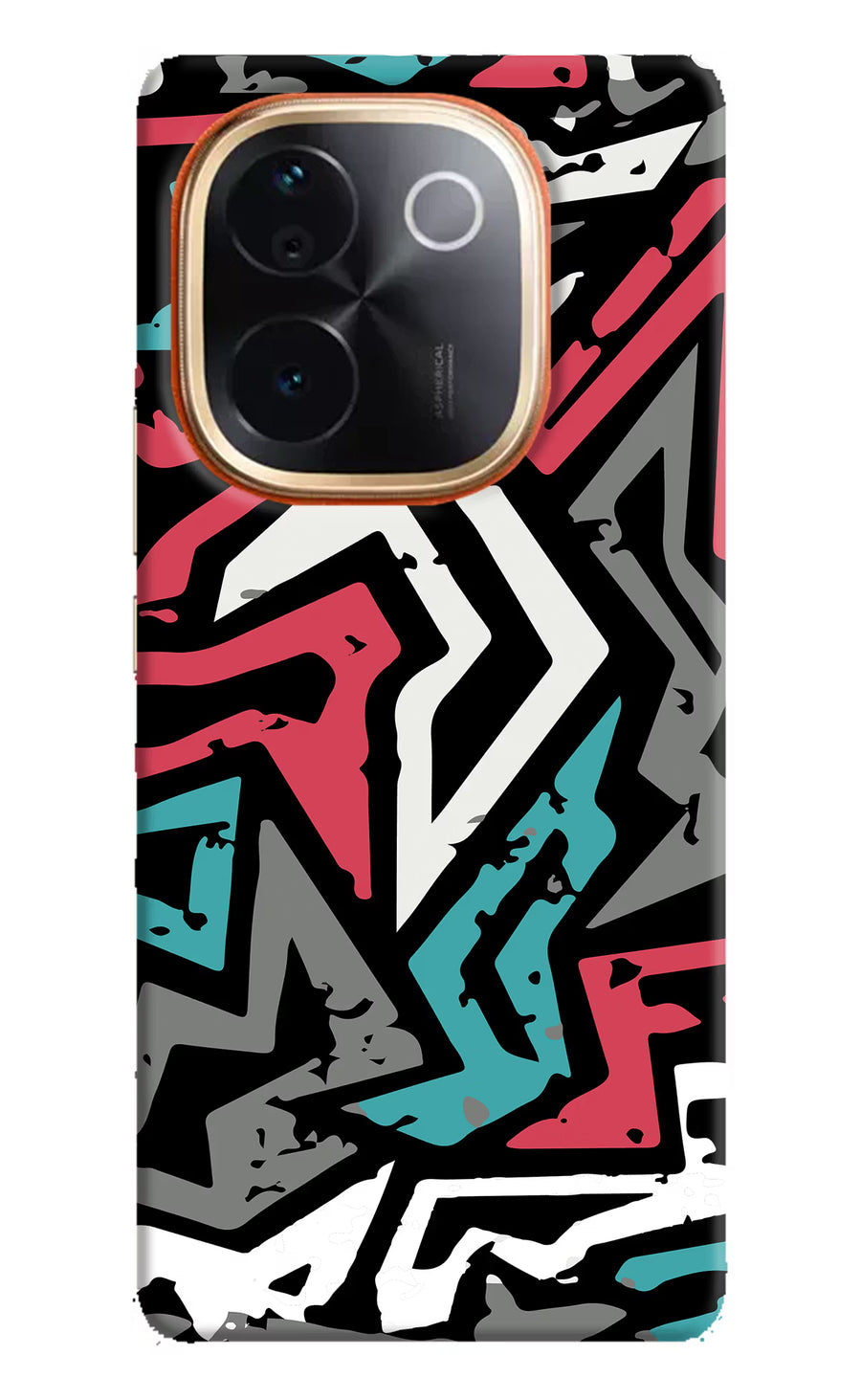 Geometric Graffiti Vivo T3 Pro 5G Back Cover, Hard case