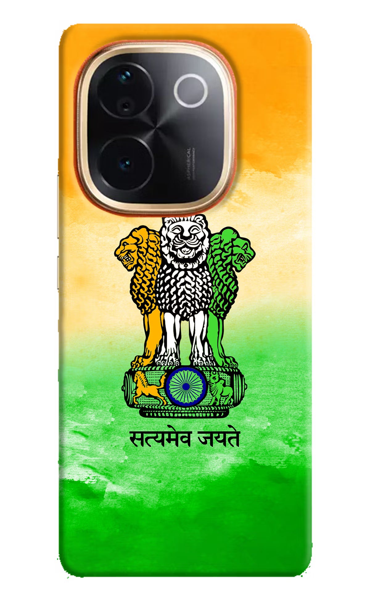 Satyamev Jayate Flag Vivo T3 Pro 5G Hard Case Back Cover by Casekaro