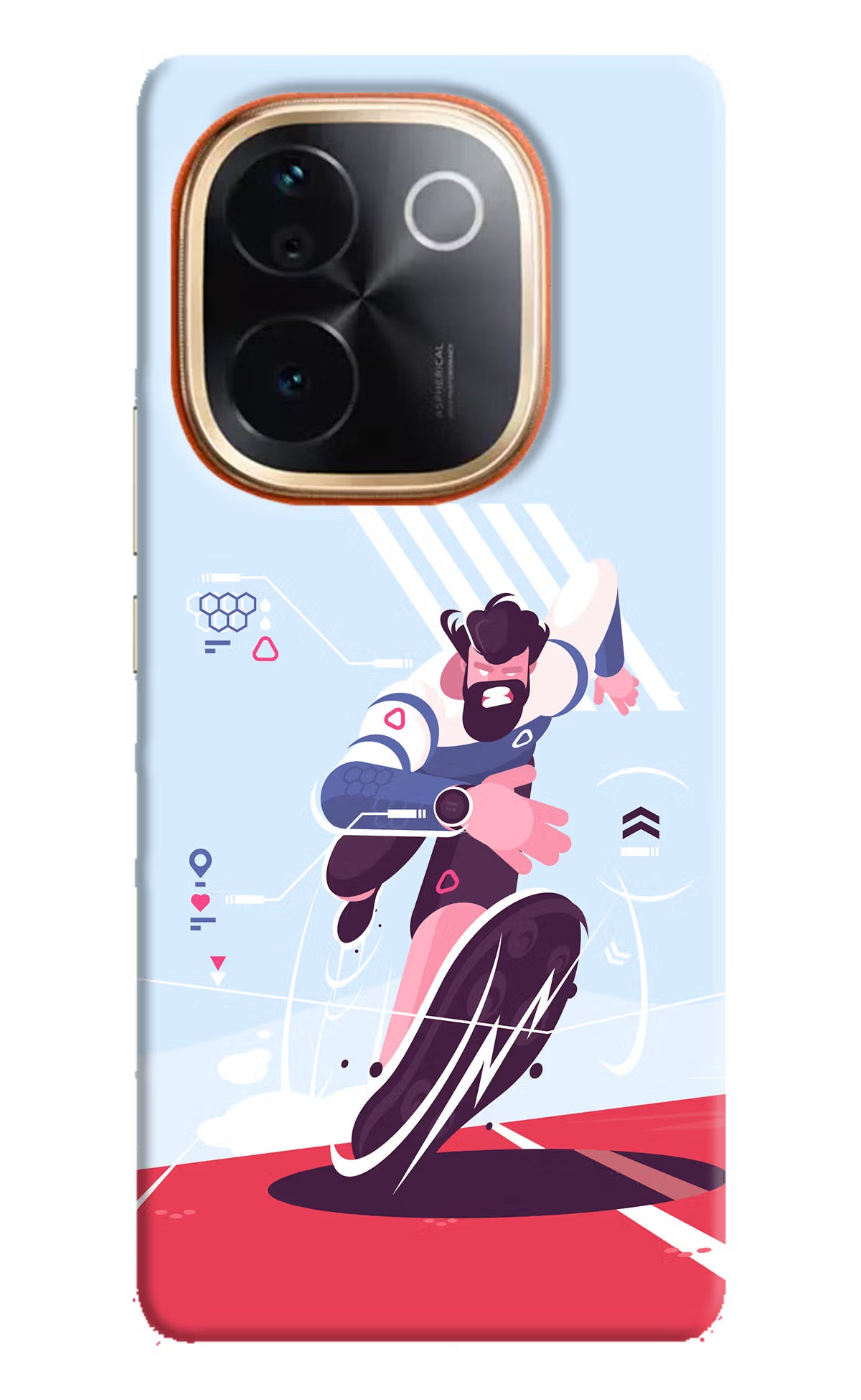 Run Pro Vivo T3 Pro 5G Hard Case Back Cover by Casekaro