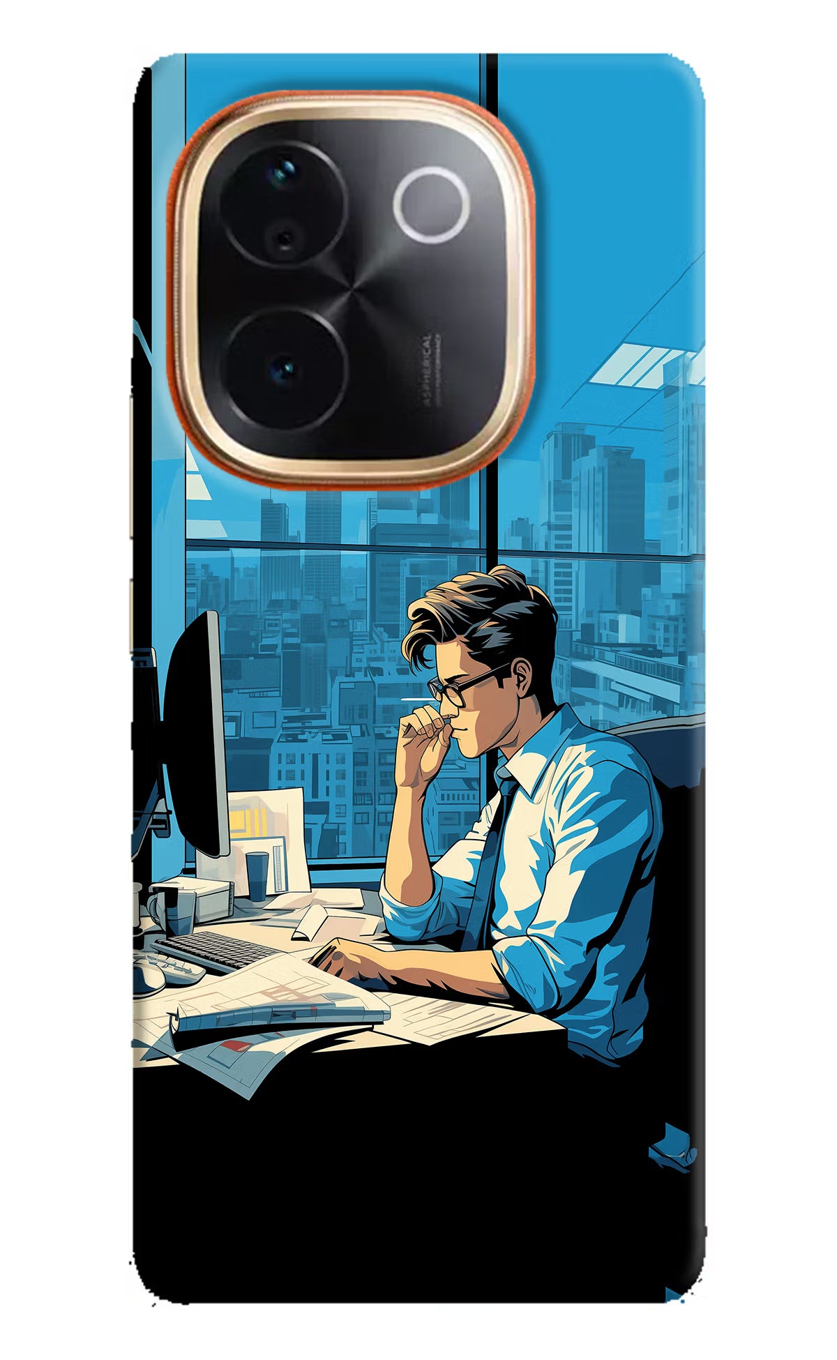 Focused Hustler (AI Generated) Vivo T3 Pro 5G Hard Case Back Cover by Casekaro