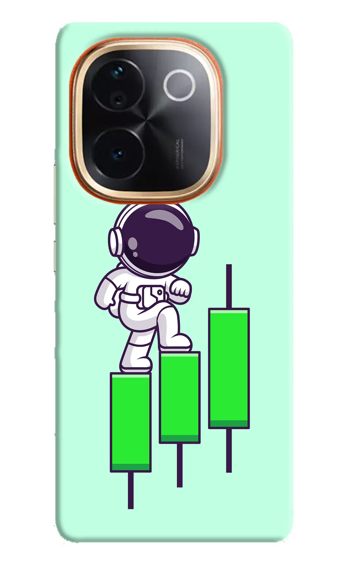 Astronaut Trader Vivo T3 Pro 5G Hard Case Back Cover by Casekaro