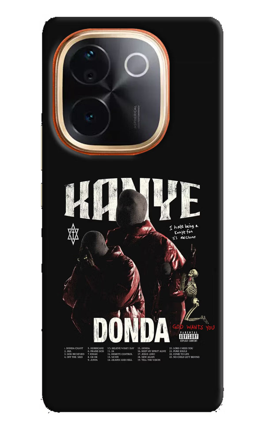 Donda Kanye West Vivo T3 Pro 5G Back Cover, Hard case