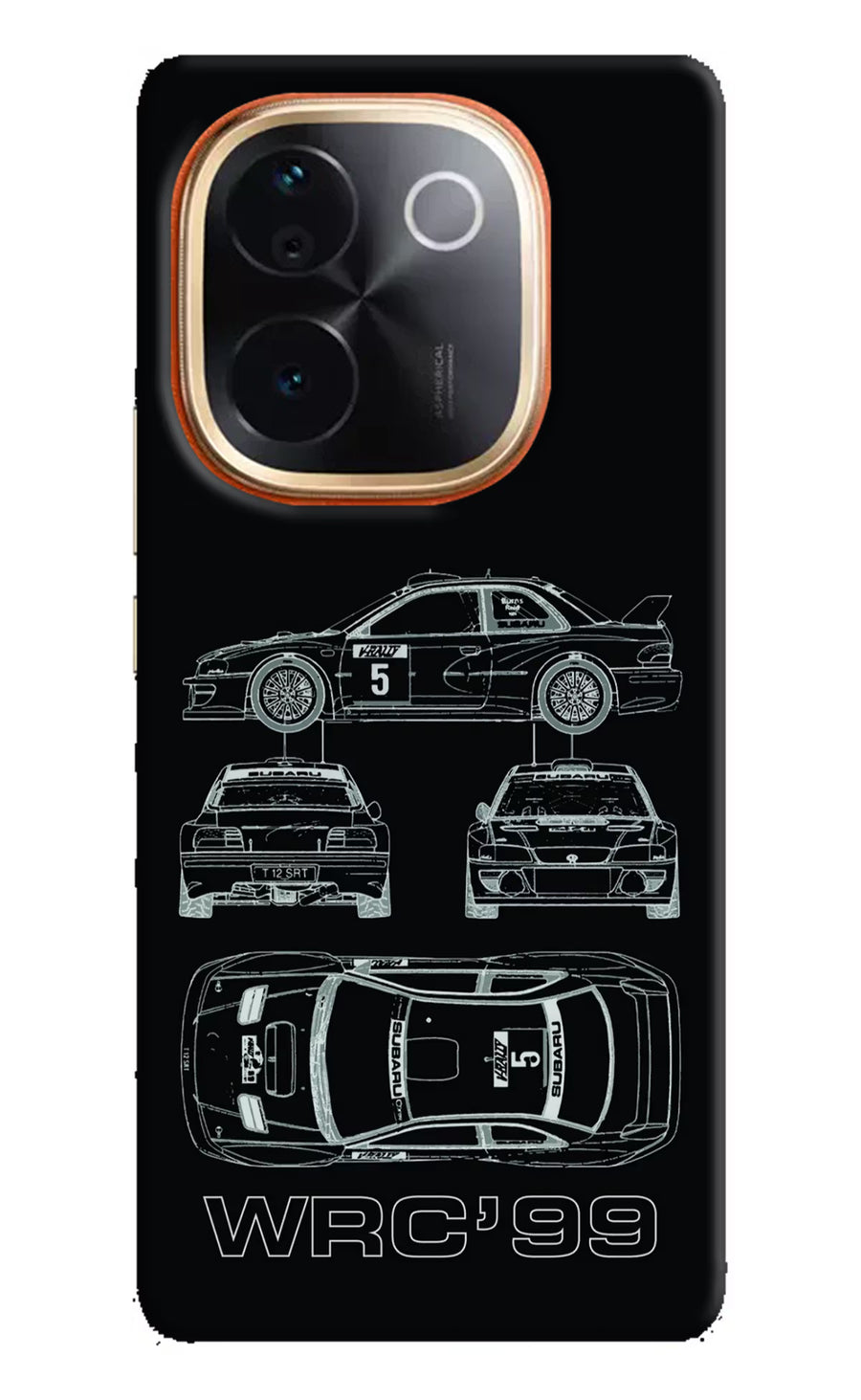 WRC'99 Vivo T3 Pro 5G Back Cover, Hard case