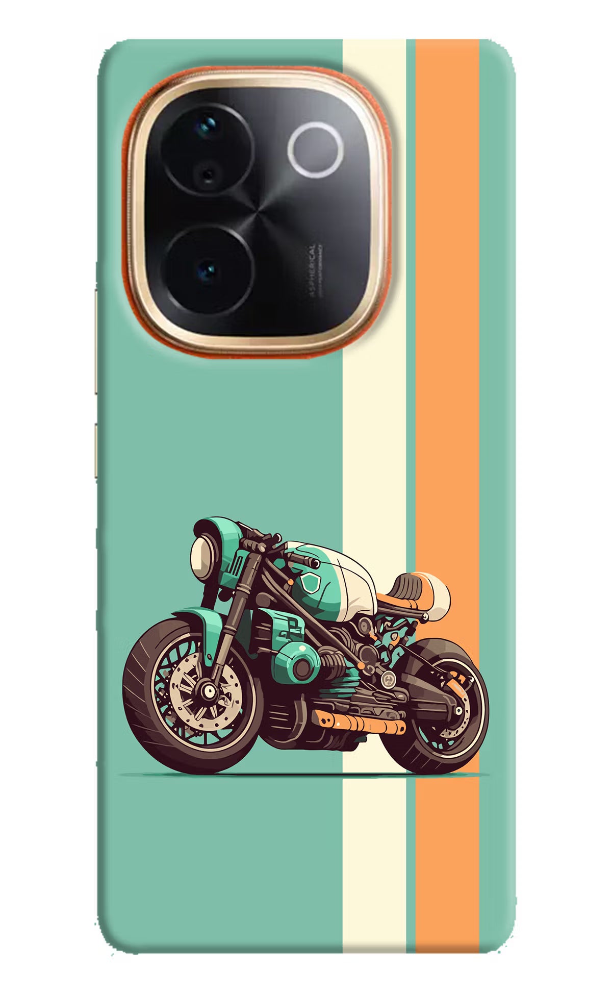 Striped Moto Drift Vivo T3 Pro 5G Hard Case Back Cover by Casekaro