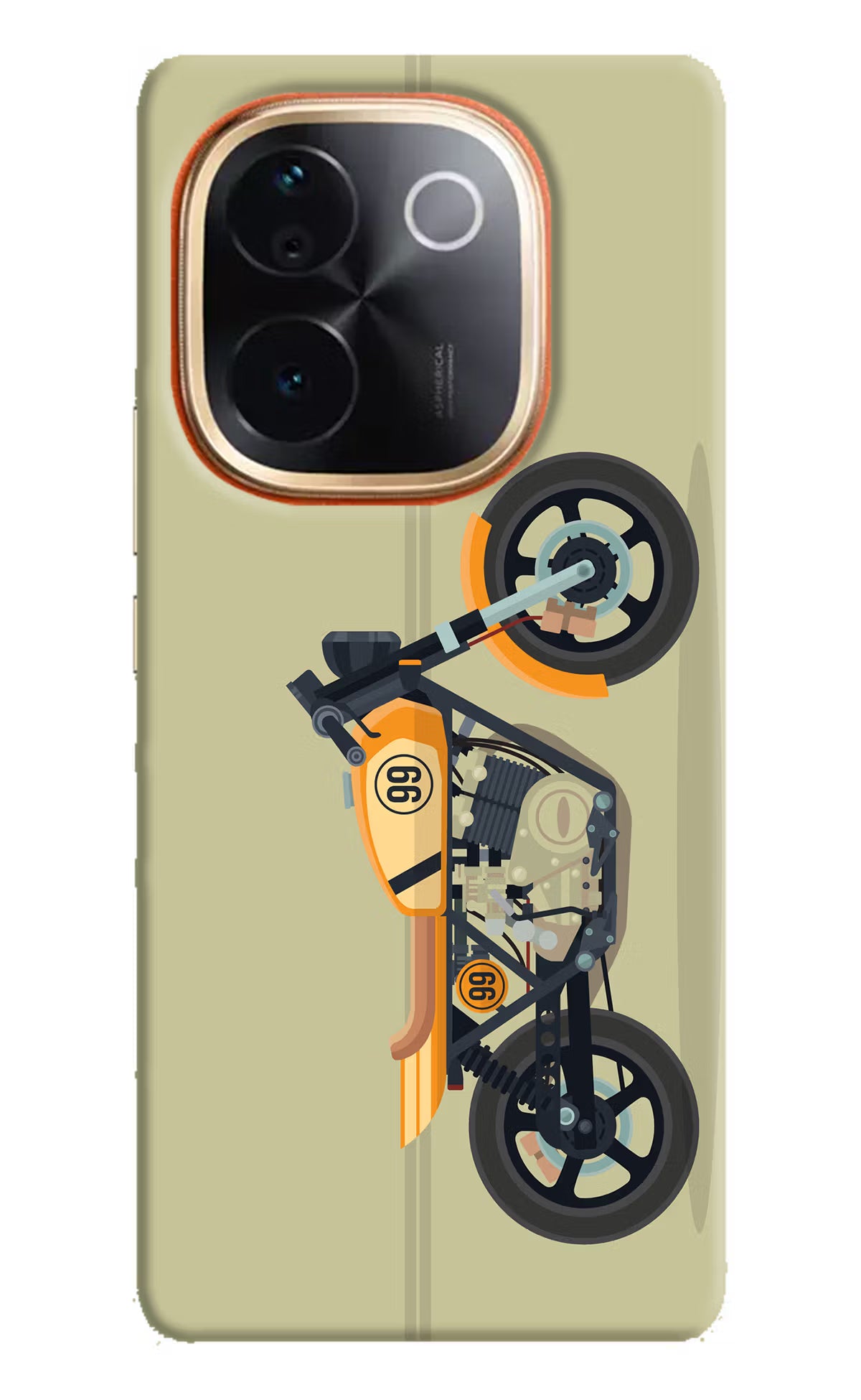 Vertical Speedster Vivo T3 Pro 5G Hard Case Back Cover by Casekaro