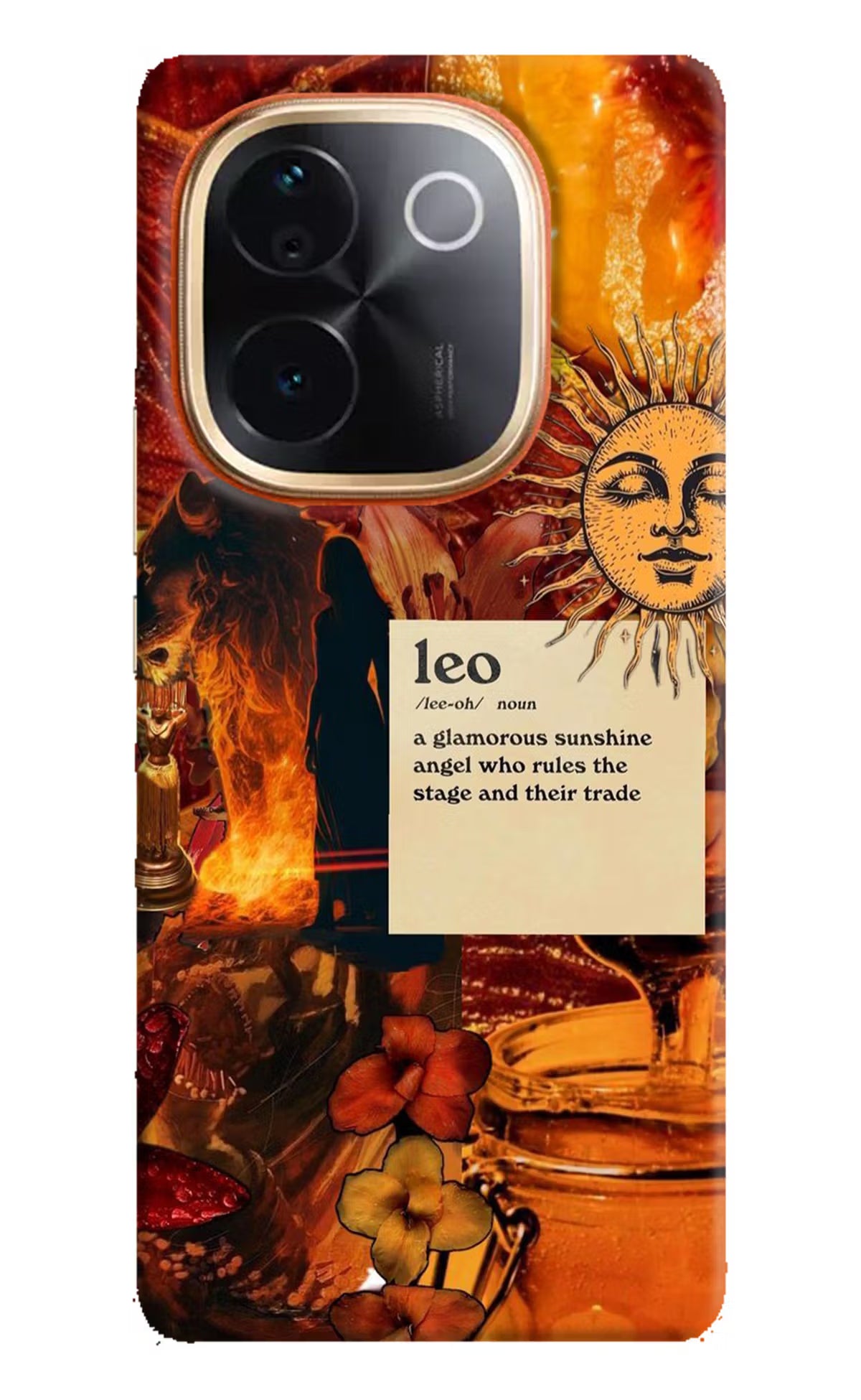 Leo Zodiac Vivo T3 Pro 5G Hard Case Back Cover by Casekaro