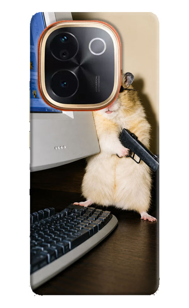 Hacker Hamster Vivo T3 Pro 5G Hard Case Back Cover by Casekaro