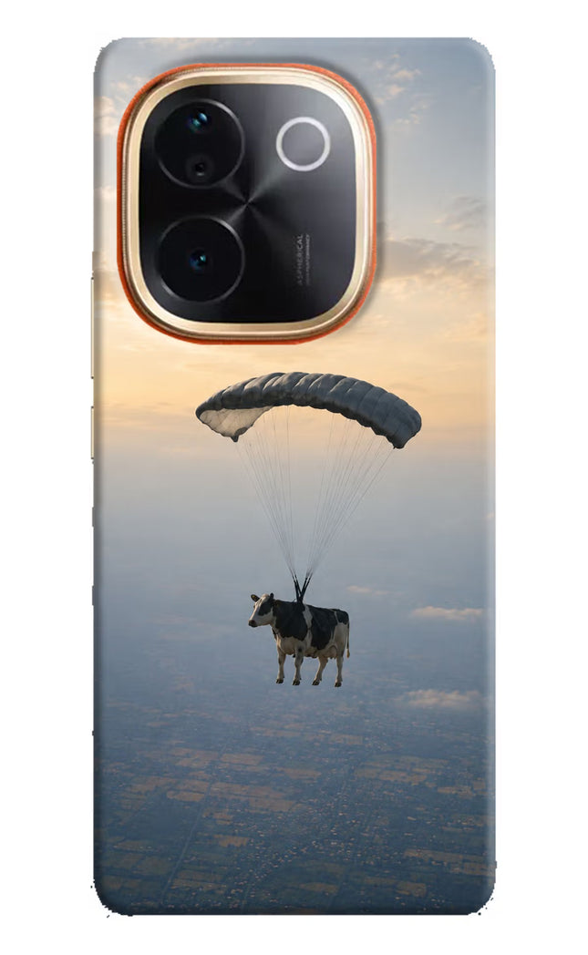 Skydiving Cow Vivo T3 Pro 5G Hard Case Back Cover by Casekaro