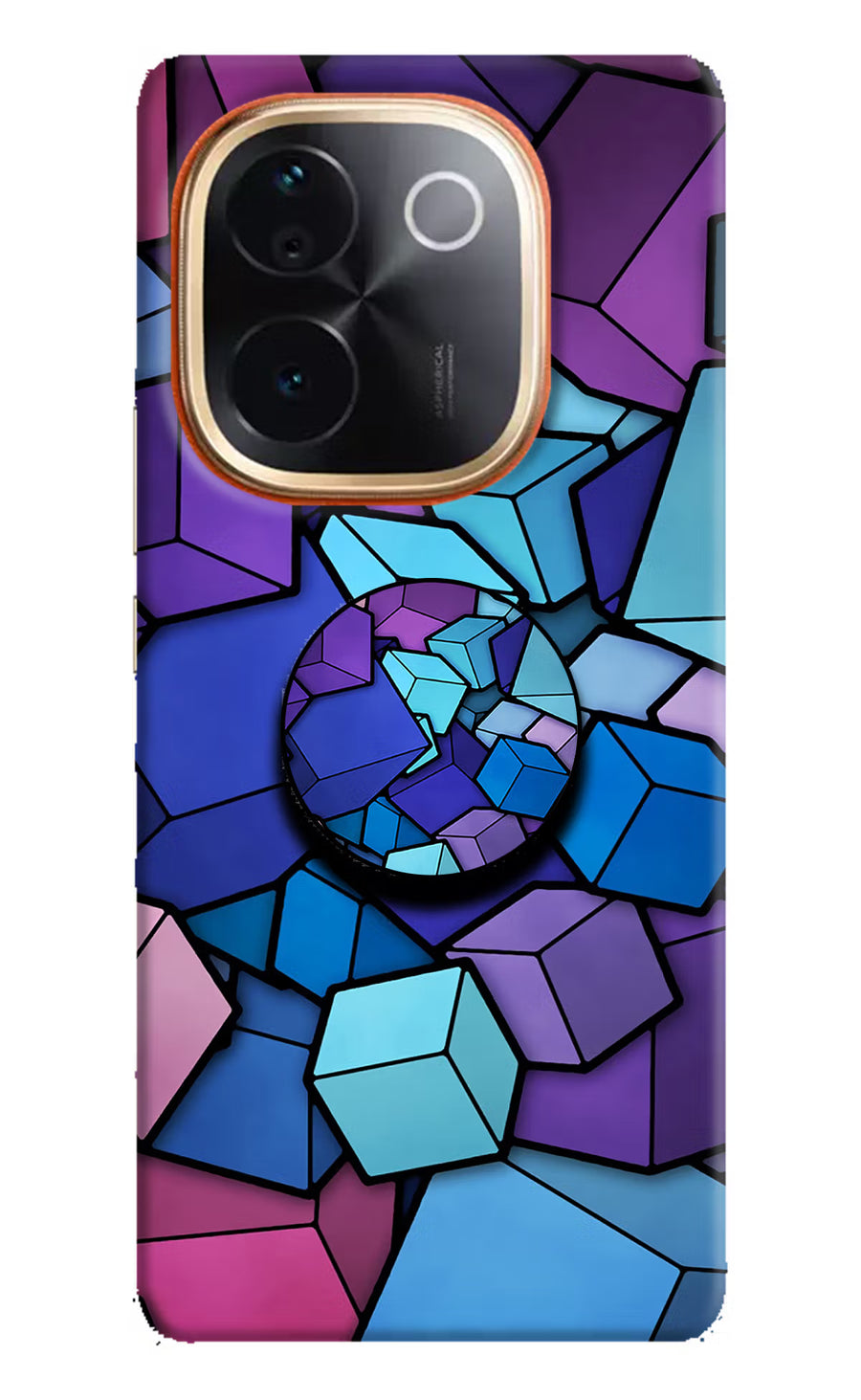 Cubic Abstract Vivo T3 Pro 5G Pop Case, Hard case