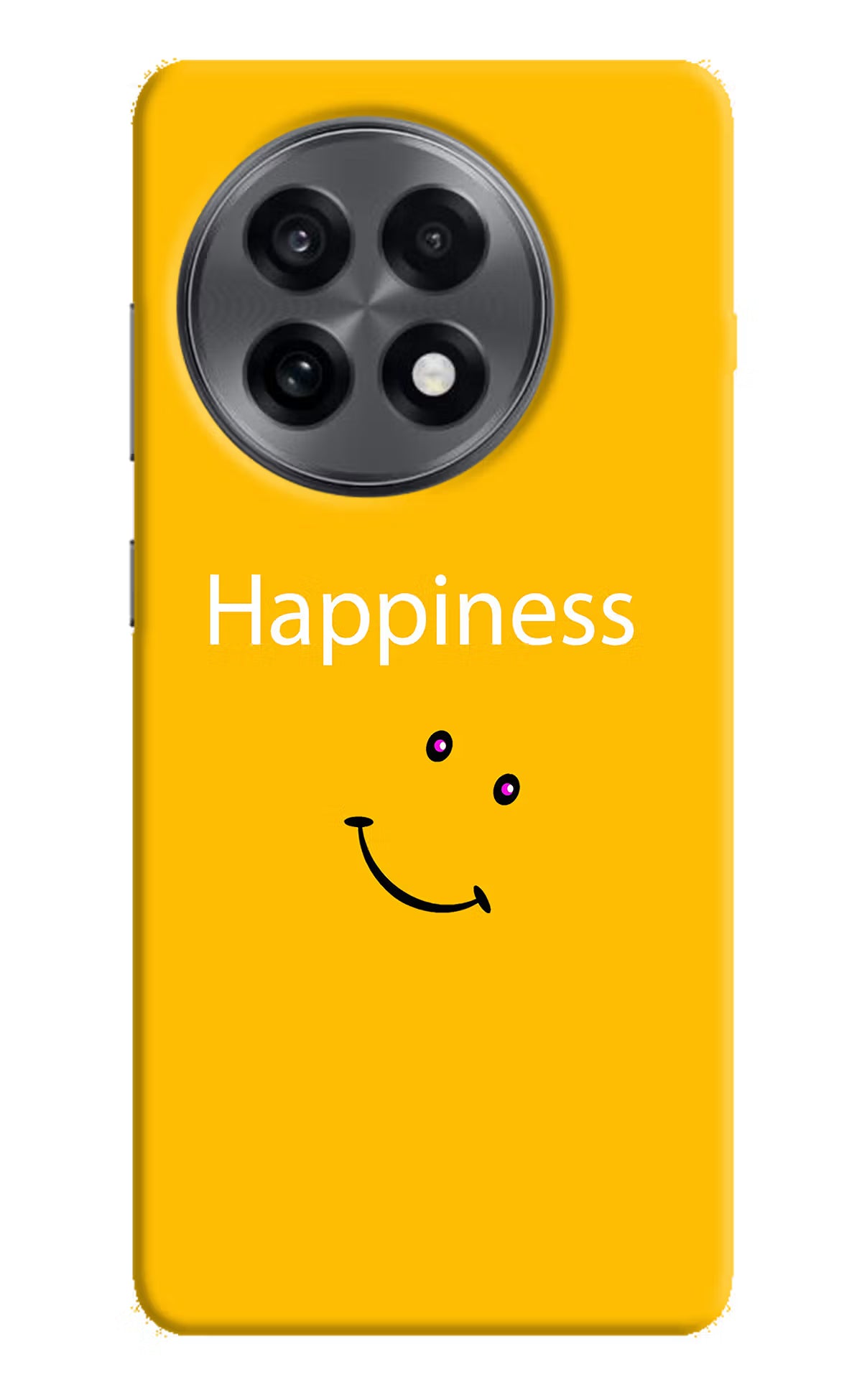 Happiness With Smiley OnePlus 13R Hard Case Back Cover by Casekaro