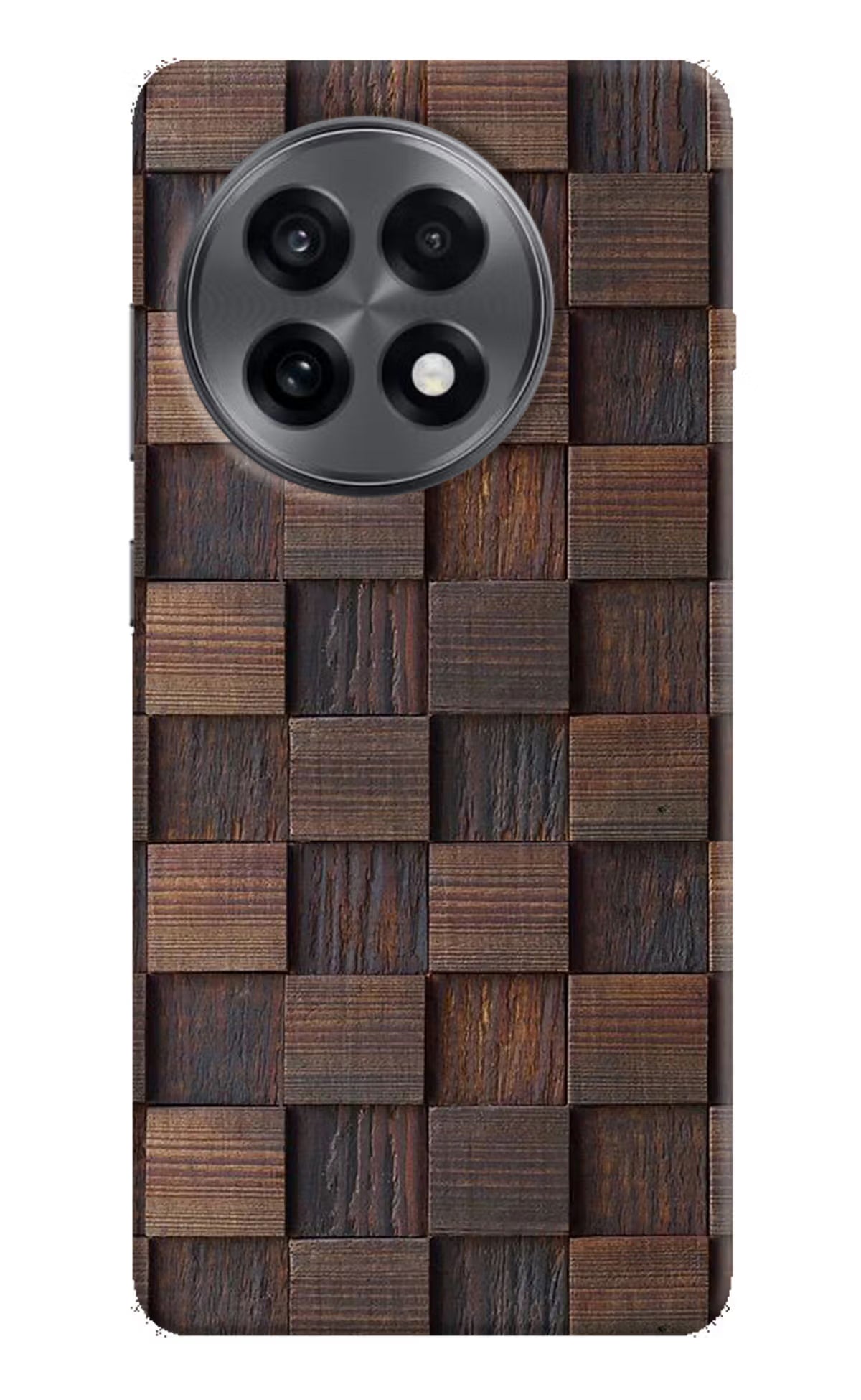 Wooden Cube Design OnePlus 13R Hard Case Back Cover by Casekaro