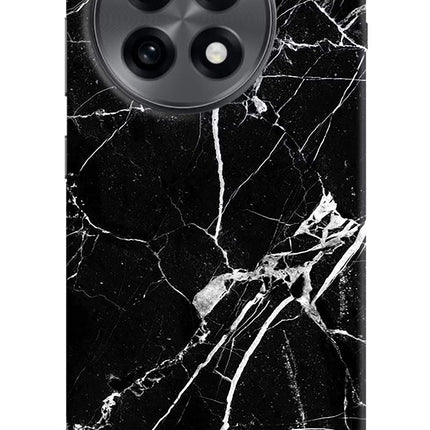 Black Marble Pattern OnePlus 13R Hard Case Back Cover by Casekaro