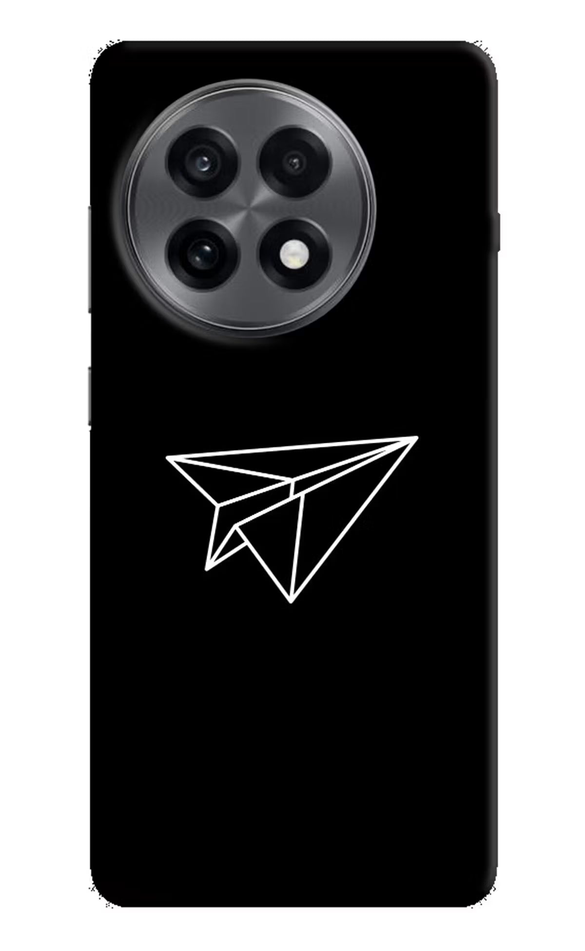 Paper Plane White OnePlus 13R Hard Case Back Cover by Casekaro