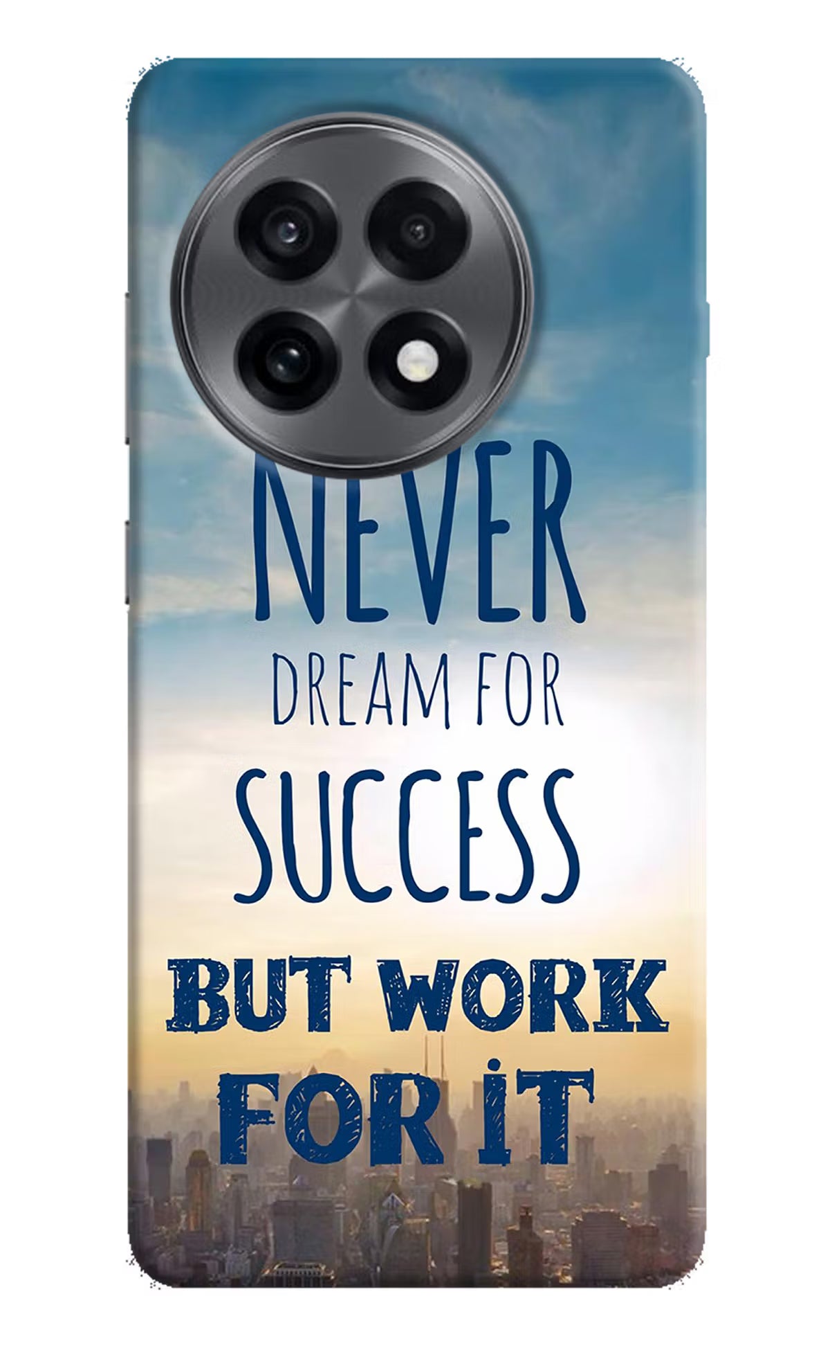 Never Dream For Success But Work For It OnePlus 13R Hard Case Back Cover by Casekaro
