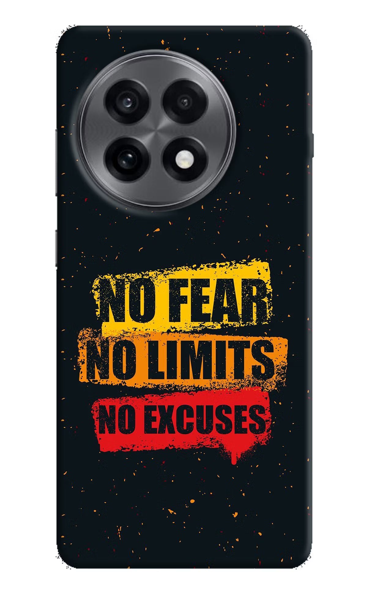 No Fear No Limits No Excuse OnePlus 13R Hard Case Back Cover by Casekaro