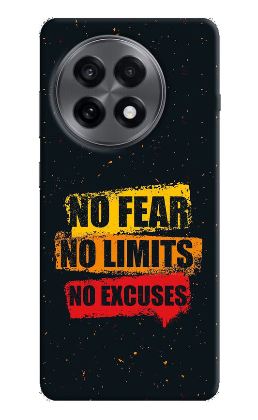 No Fear No Limits No Excuse OnePlus 13R Hard Case Back Cover by Casekaro
