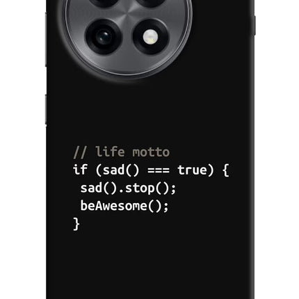 Life Motto Code OnePlus 13R Hard Case Back Cover by Casekaro