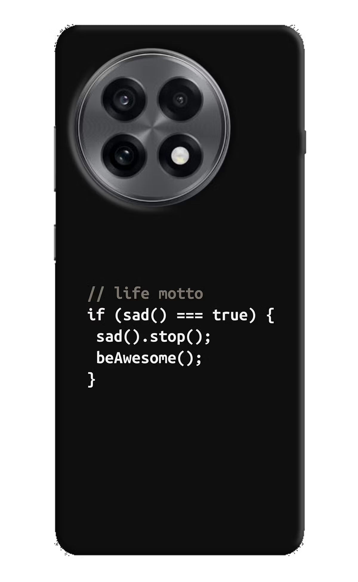 Life Motto Code OnePlus 13R Hard Case Back Cover by Casekaro