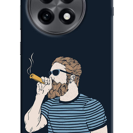 Smoking OnePlus 13R Hard Case Back Cover by Casekaro