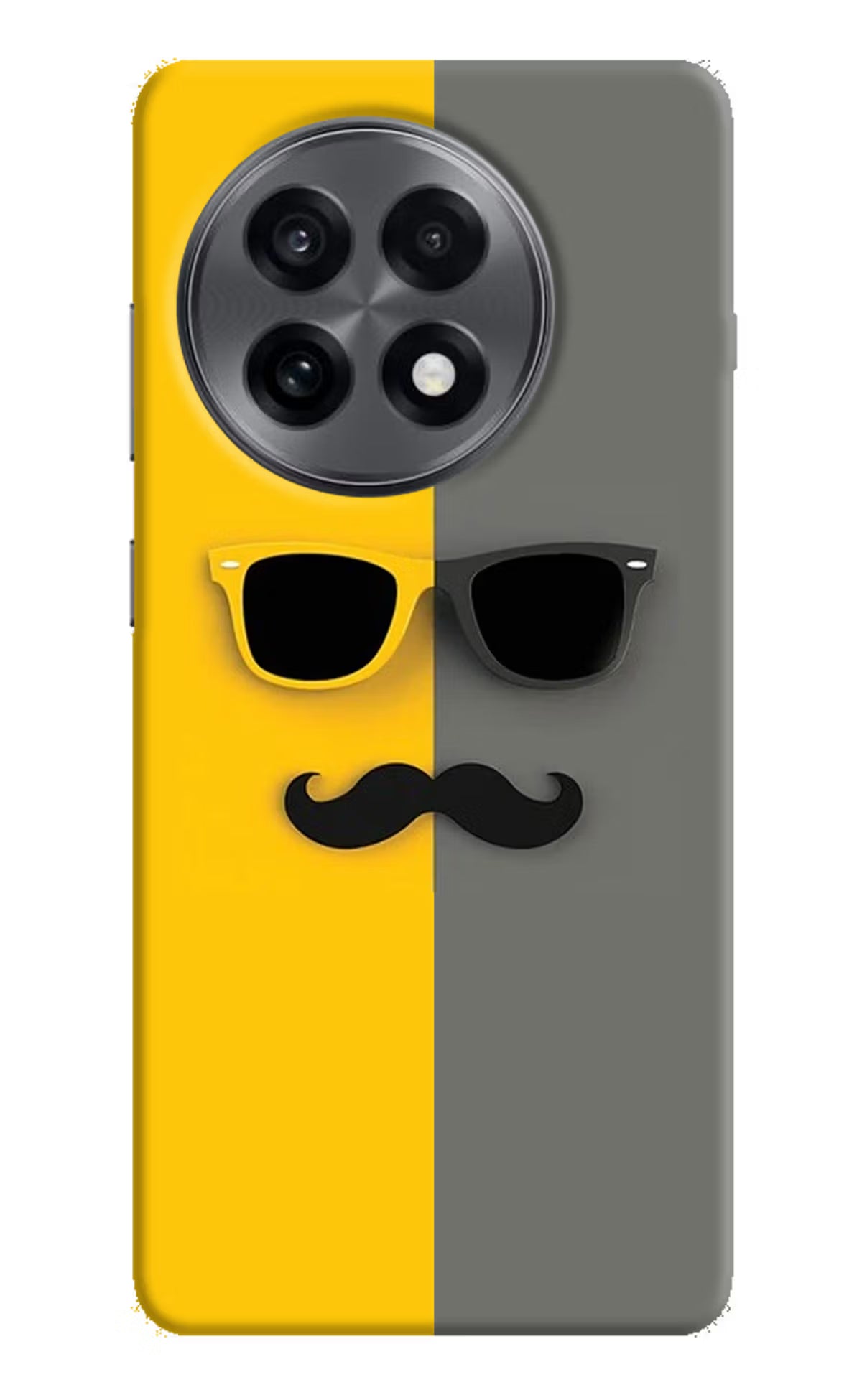 Sunglasses with Mustache OnePlus 13R Hard Case Back Cover by Casekaro