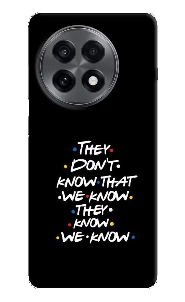 FRIENDS Dialogue OnePlus 13R Hard Case Back Cover by Casekaro