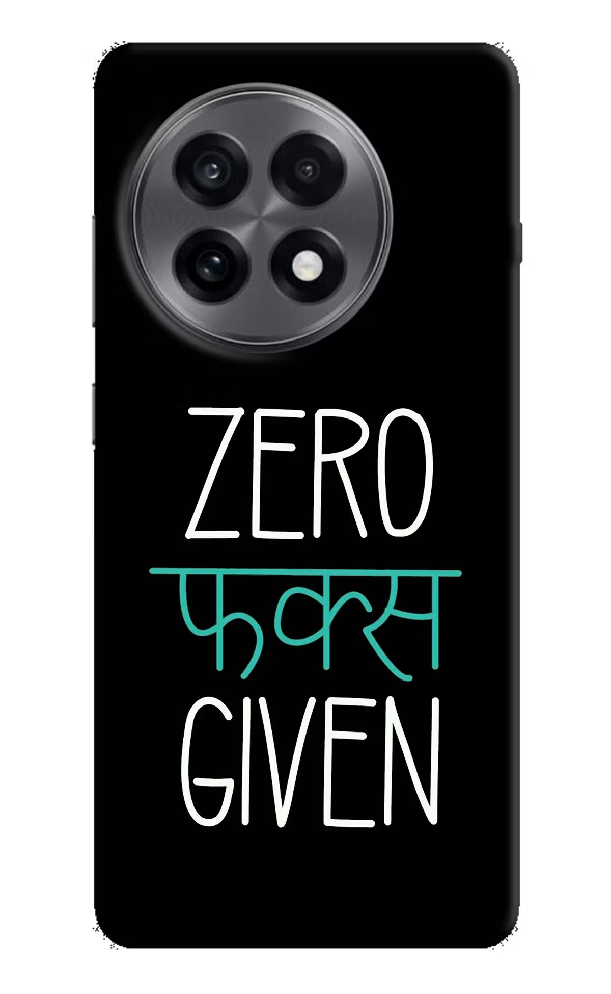 Zero Fucks Given OnePlus 13R Hard Case Back Cover by Casekaro