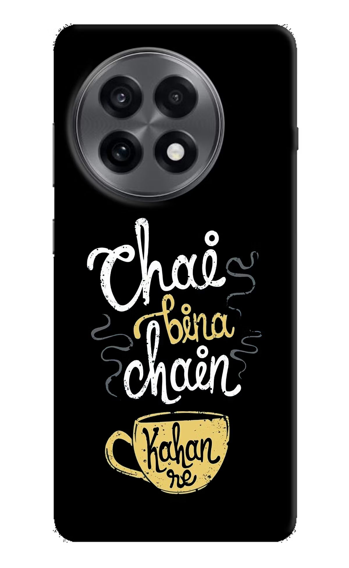 Chai Bina Chain Kaha Re OnePlus 13R Hard Case Back Cover by Casekaro