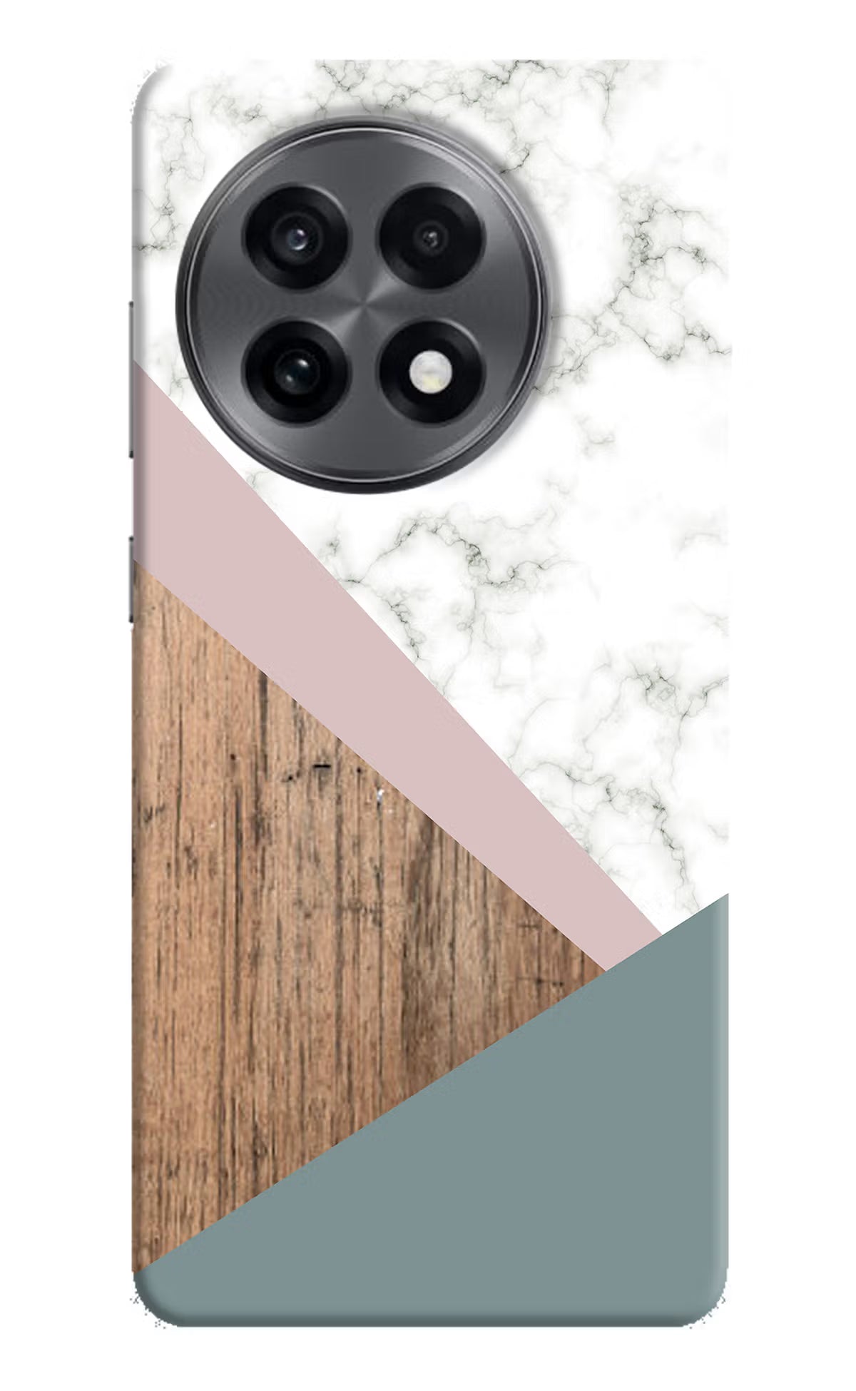 Marble wood Abstract OnePlus 13R Hard Case Back Cover by Casekaro