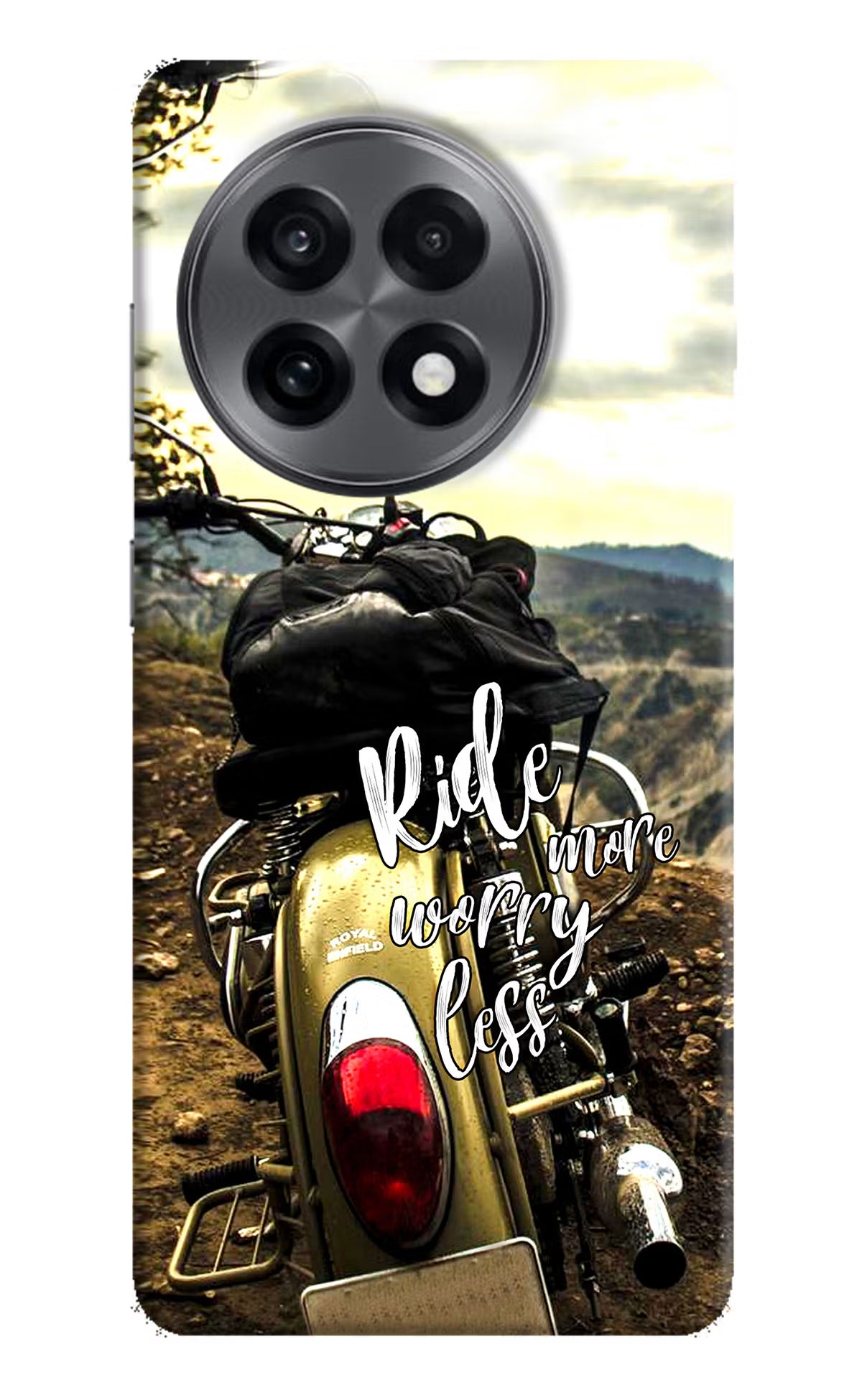 Ride More Worry Less OnePlus 13R Hard Case Back Cover by Casekaro