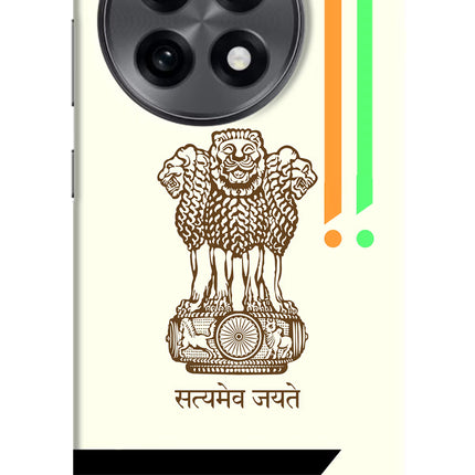Satyamev Jayate Brown Logo OnePlus 13R Hard Case Back Cover by Casekaro