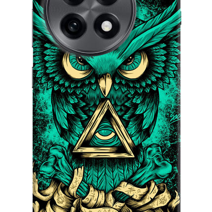 Green Owl OnePlus 13R Hard Case Back Cover by Casekaro