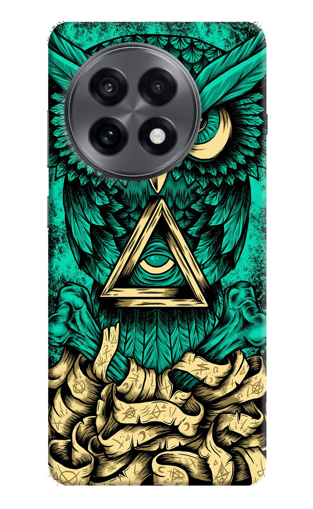 Green Owl OnePlus 13R Hard Case Back Cover by Casekaro