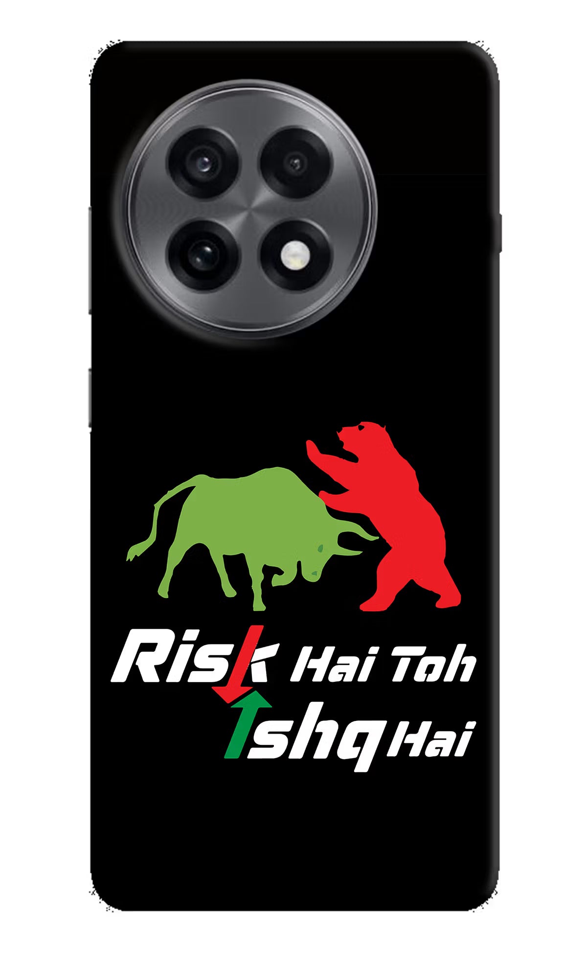 Risk Hai Toh Ishq Hai OnePlus 13R Hard Case Back Cover by Casekaro