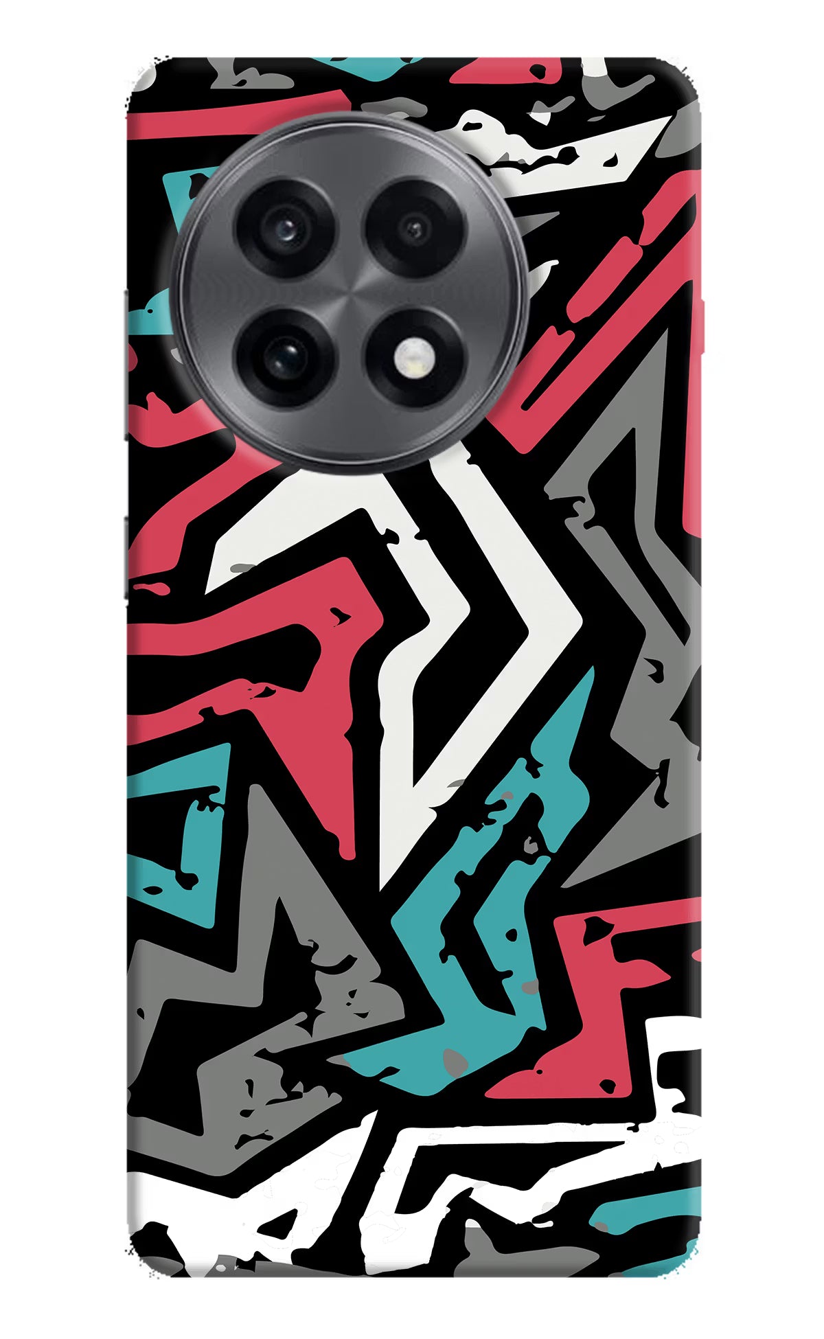 Geometric Graffiti OnePlus 13R Hard Case Back Cover by Casekaro